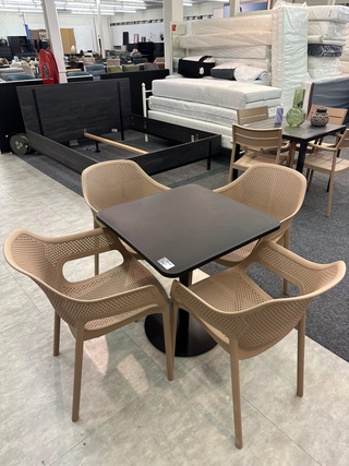 Tuinset Simon, zwart/ beige